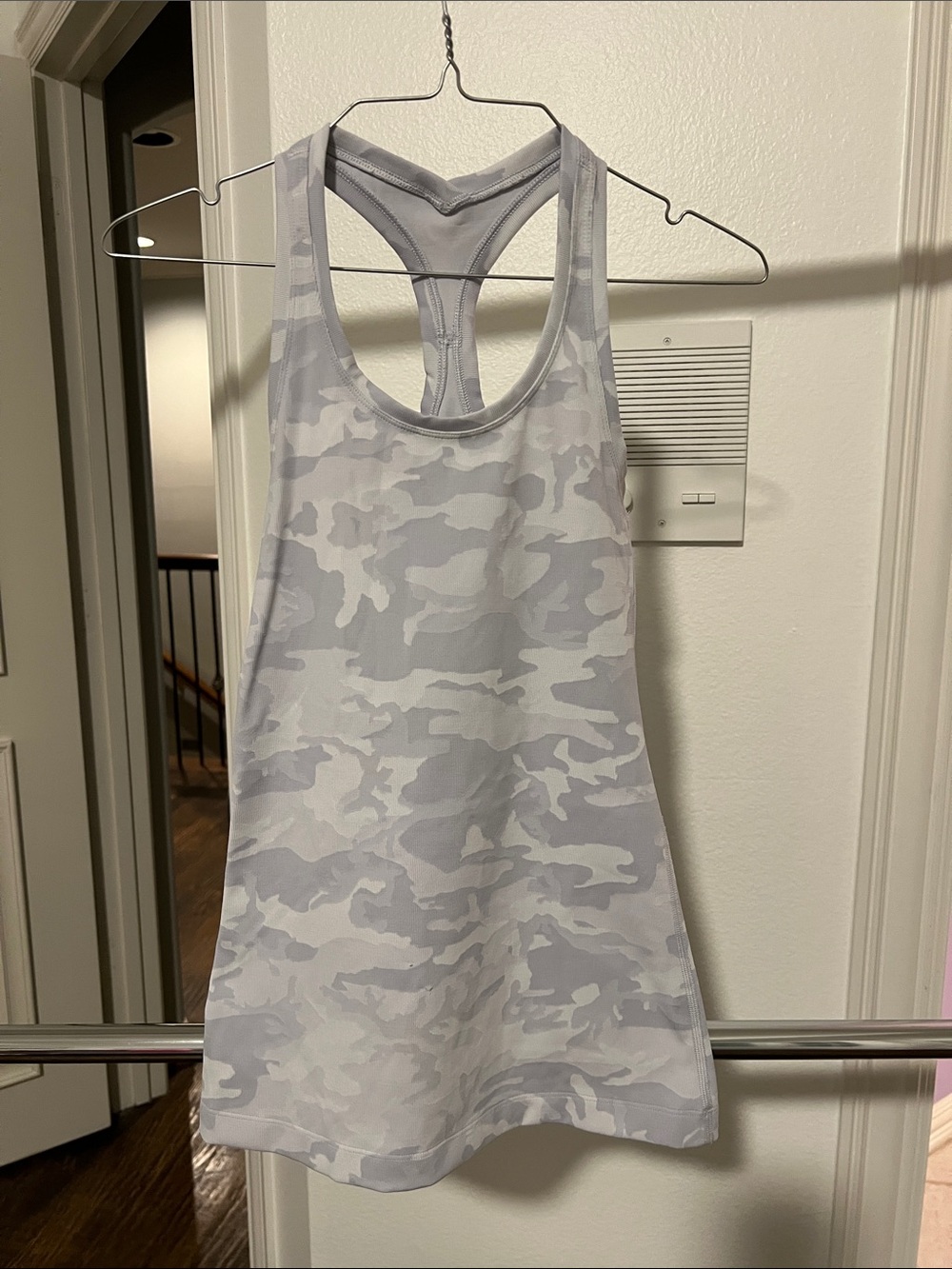 lululemon athletica Light Gray Camo Racerback Tank